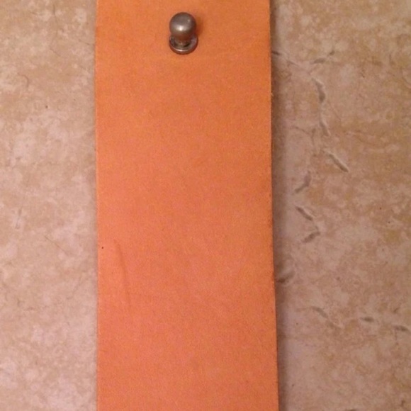 AMERICAN INDIAN CONCHO BELT Vtg Western Southwestern Handmade Leather Studs USA! - Picture 8 of 10